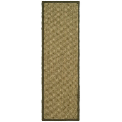 Tapis à bordure en sisal Elmyra en fibre naturelle SAFAVIEH