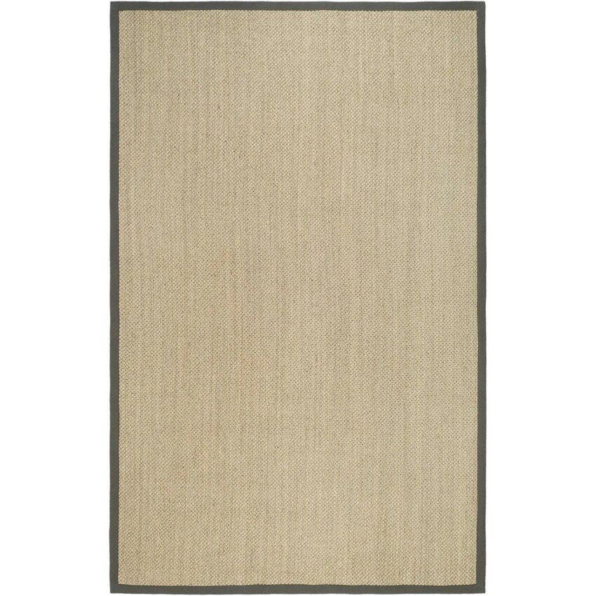 Tapis à bordure en sisal Elmyra en fibre naturelle SAFAVIEH