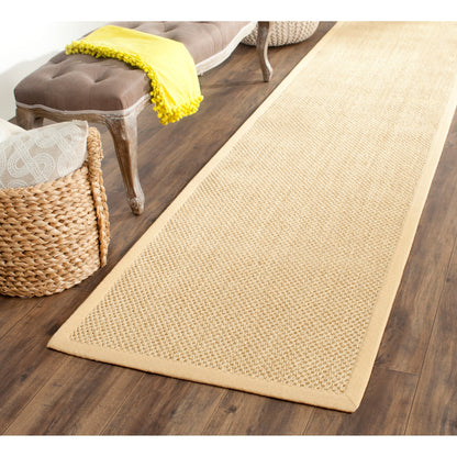 Tapis à bordure en sisal Elmyra en fibre naturelle SAFAVIEH