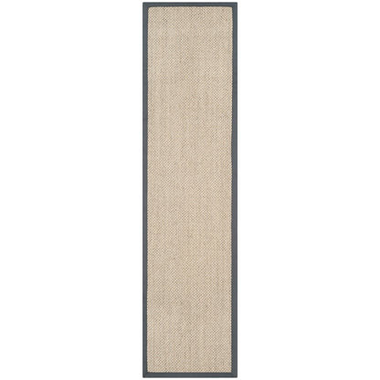 Tapis à bordure en sisal Elmyra en fibre naturelle SAFAVIEH