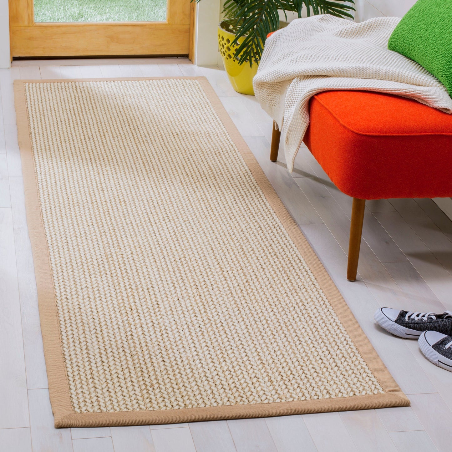 Tapis SAFAVIEH en fibre naturelle Evia sisal et laine