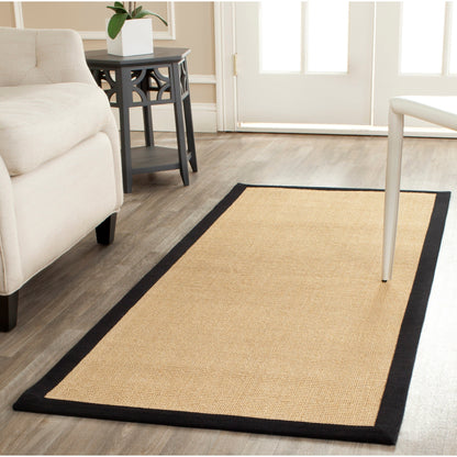Tapis en sisal à bordure Madelyn en fibres naturelles SAFAVIEH