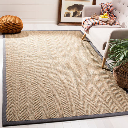 Tapis Trilby en fibres naturelles SAFAVIEH à chevrons en jonc de mer