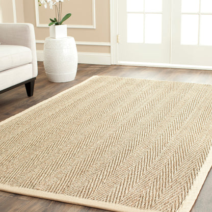 Tapis Trilby en fibres naturelles SAFAVIEH à chevrons en jonc de mer