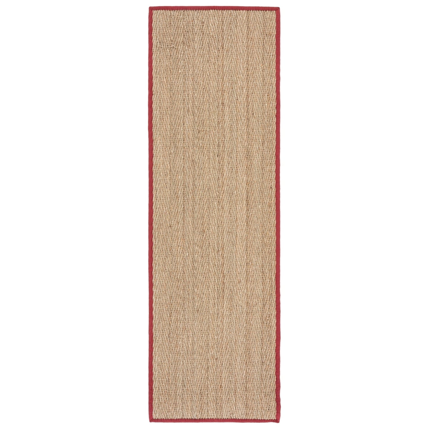 Tapis Trilby en fibres naturelles SAFAVIEH à chevrons en jonc de mer