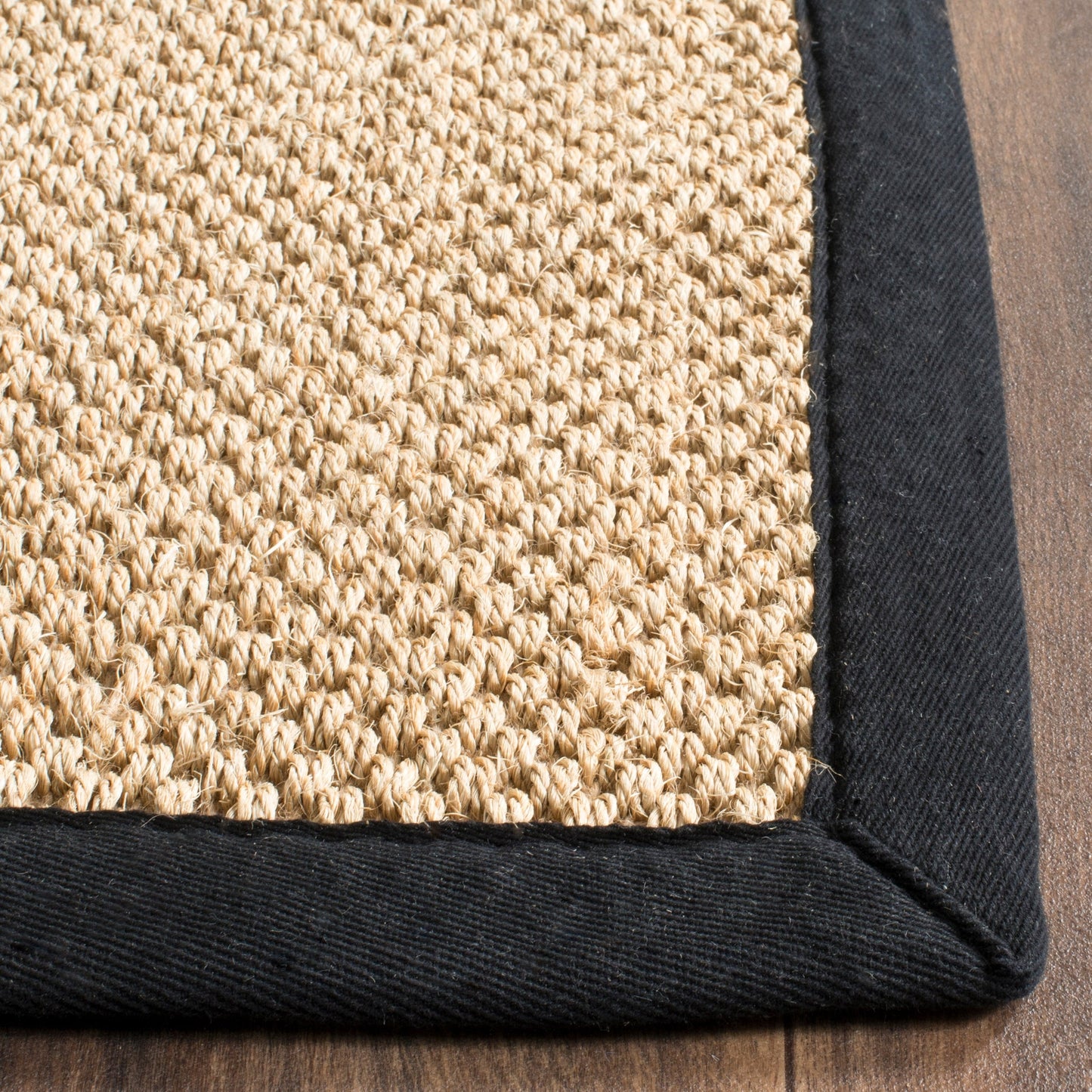 Tapis en sisal SAFAVIEH Venus en fibre naturelle, bordure décontractée