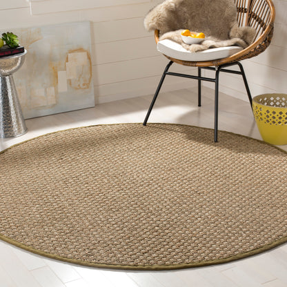Tapis SAFAVIEH en fibres naturelles Zymryd à motif vannerie en jonc de mer