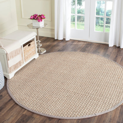 Tapis SAFAVIEH en fibres naturelles Zymryd à motif vannerie en jonc de mer
