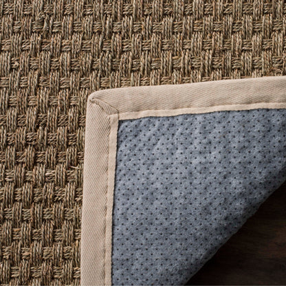 Tapis SAFAVIEH en fibres naturelles Zymryd à motif vannerie en jonc de mer