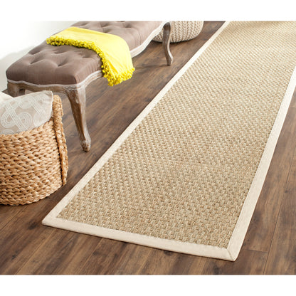 Tapis SAFAVIEH en fibres naturelles Zymryd à motif vannerie en jonc de mer