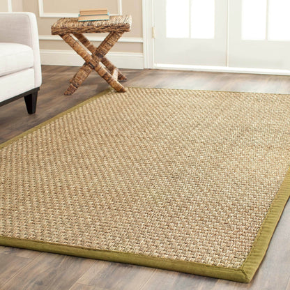 Tapis SAFAVIEH en fibres naturelles Zymryd à motif vannerie en jonc de mer