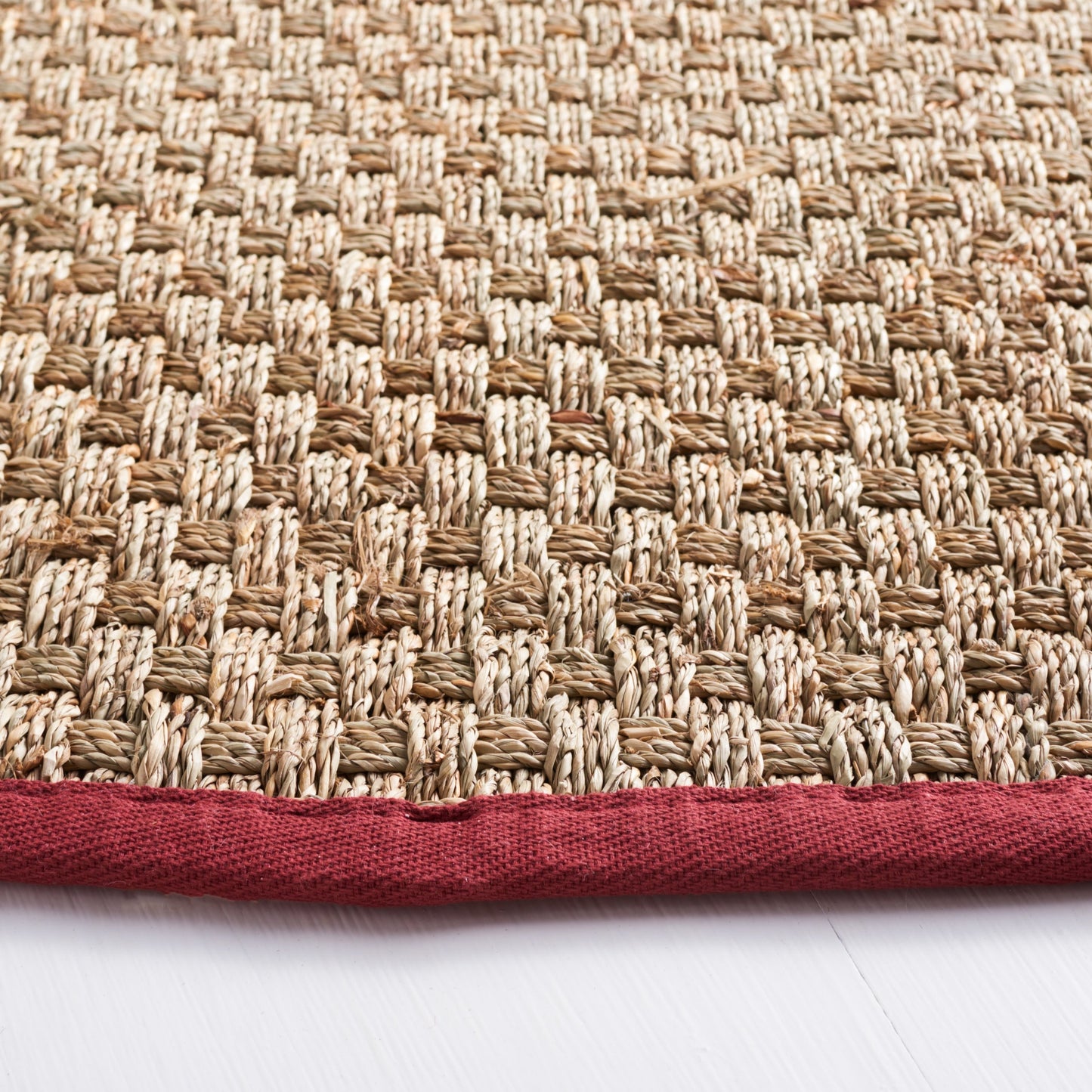Tapis SAFAVIEH en fibres naturelles Zymryd à motif vannerie en jonc de mer