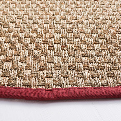 Tapis SAFAVIEH en fibres naturelles Zymryd à motif vannerie en jonc de mer