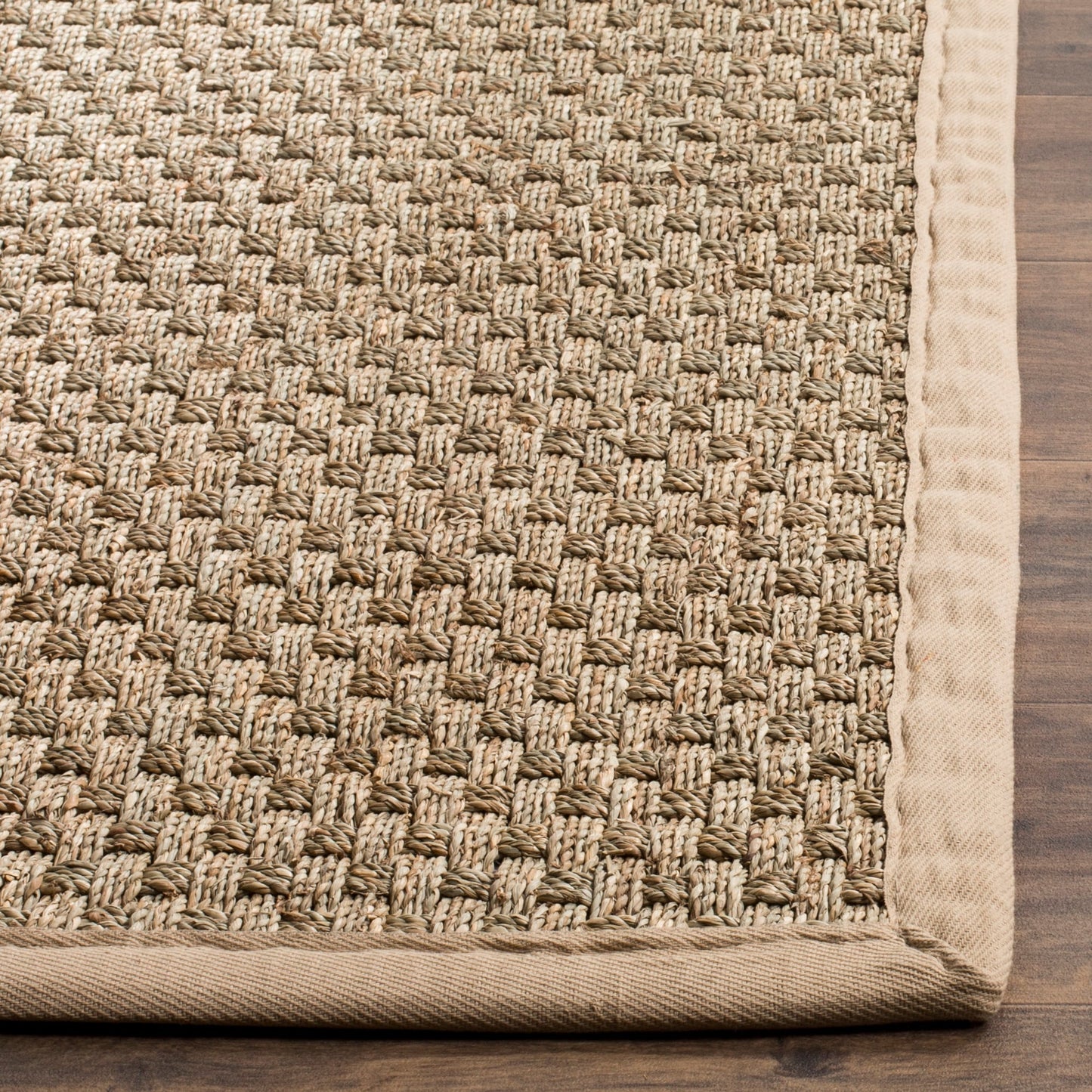 Tapis SAFAVIEH en fibres naturelles Zymryd à motif vannerie en jonc de mer