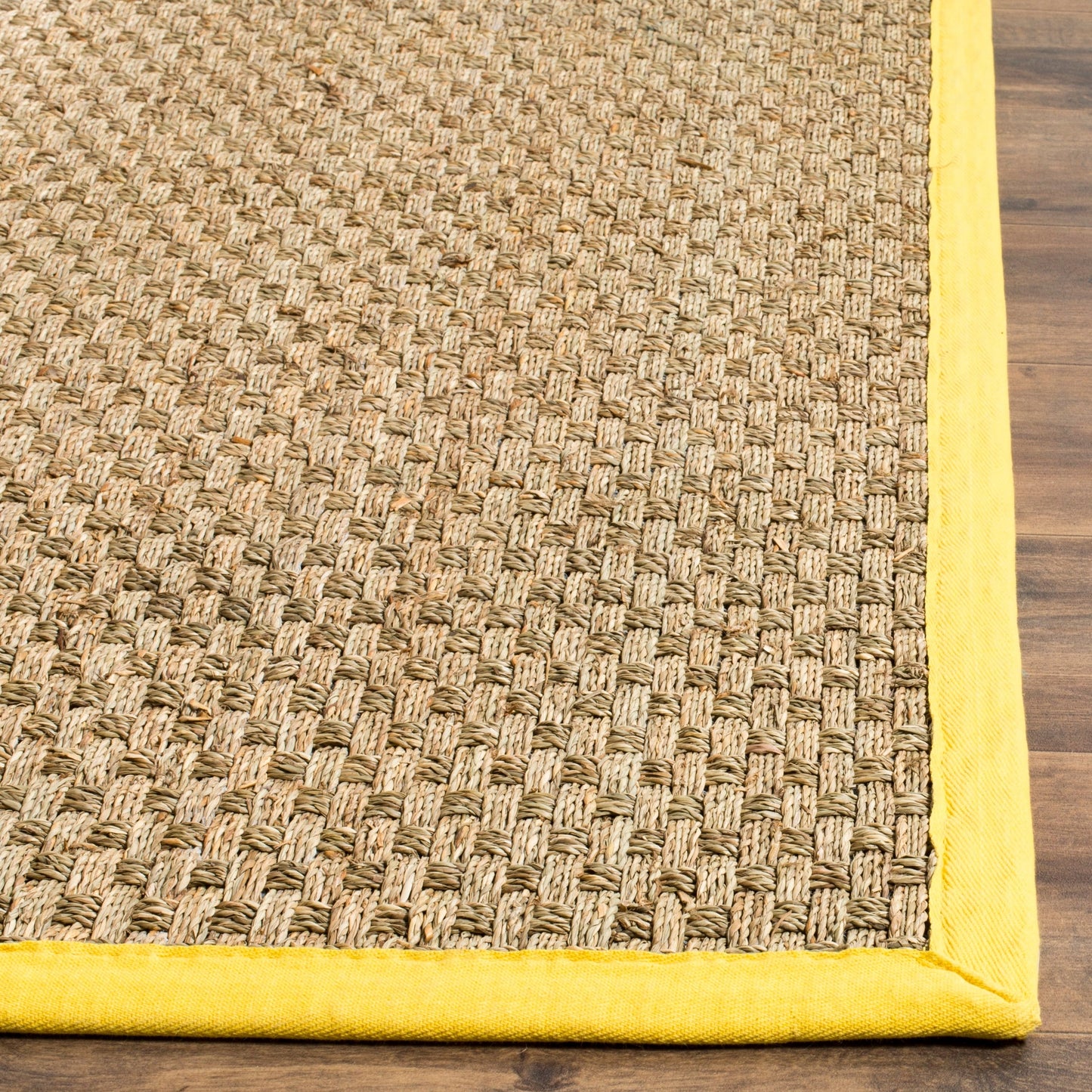 Tapis SAFAVIEH en fibres naturelles Zymryd à motif vannerie en jonc de mer