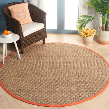 Tapis SAFAVIEH en fibres naturelles Zymryd à motif vannerie en jonc de mer