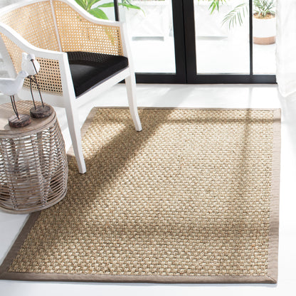 Tapis SAFAVIEH en fibres naturelles Zymryd à motif vannerie en jonc de mer