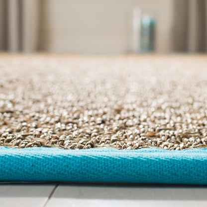 Tapis SAFAVIEH en fibres naturelles Zymryd à motif vannerie en jonc de mer