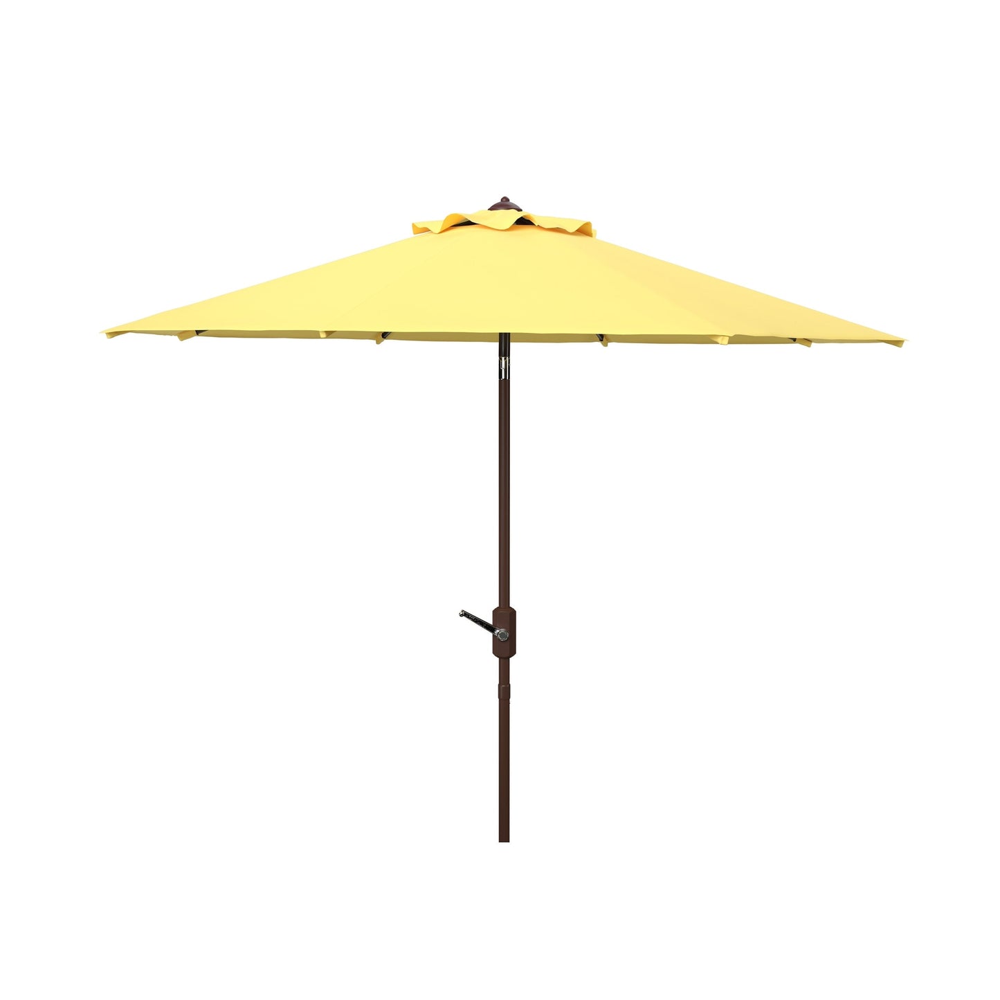 Parasol de patio inclinable et à manivelle en aluminium SAFAVIEH Rieta de 9 pieds, base non incluse