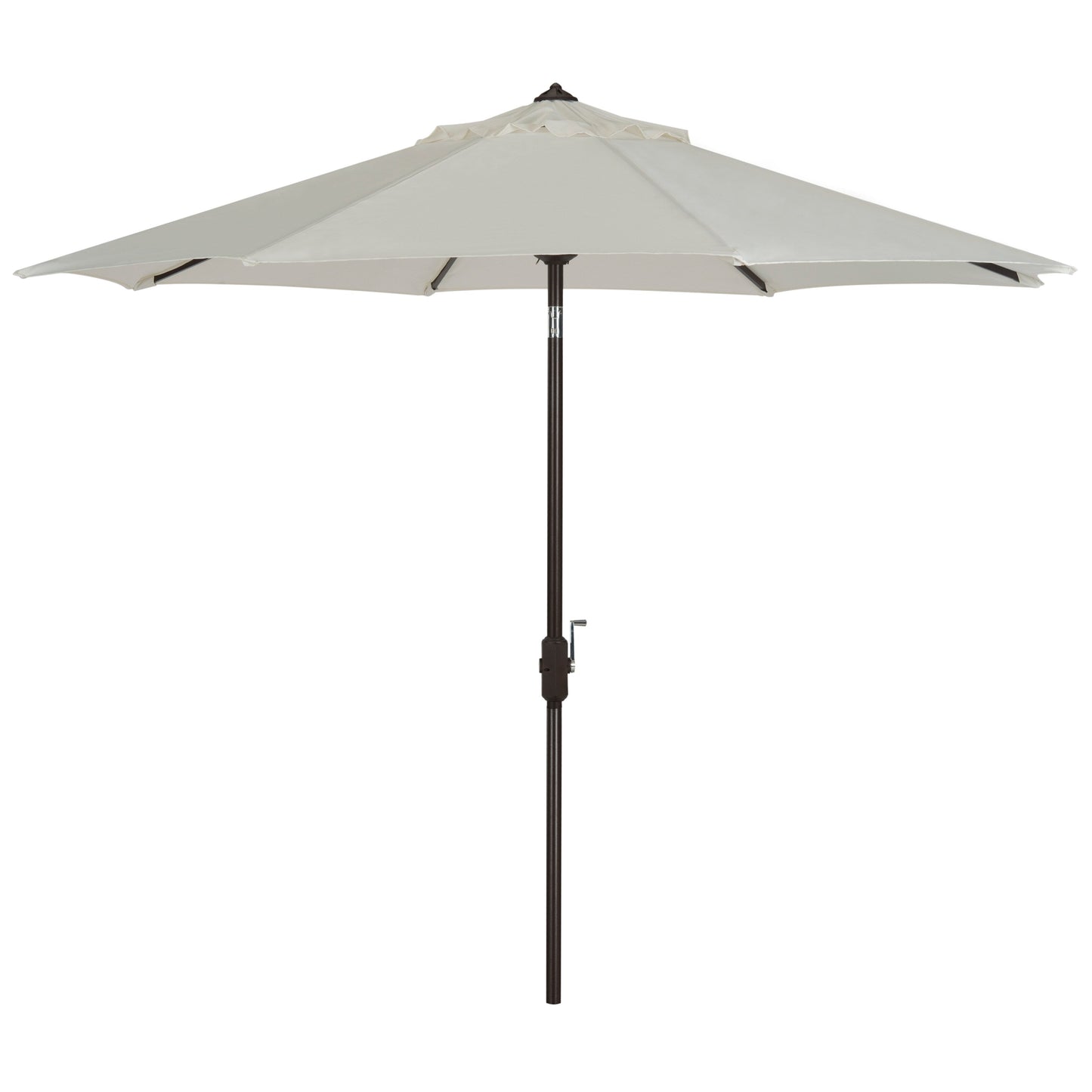 Parasol de patio inclinable et à manivelle en aluminium SAFAVIEH Rieta de 9 pieds, base non incluse