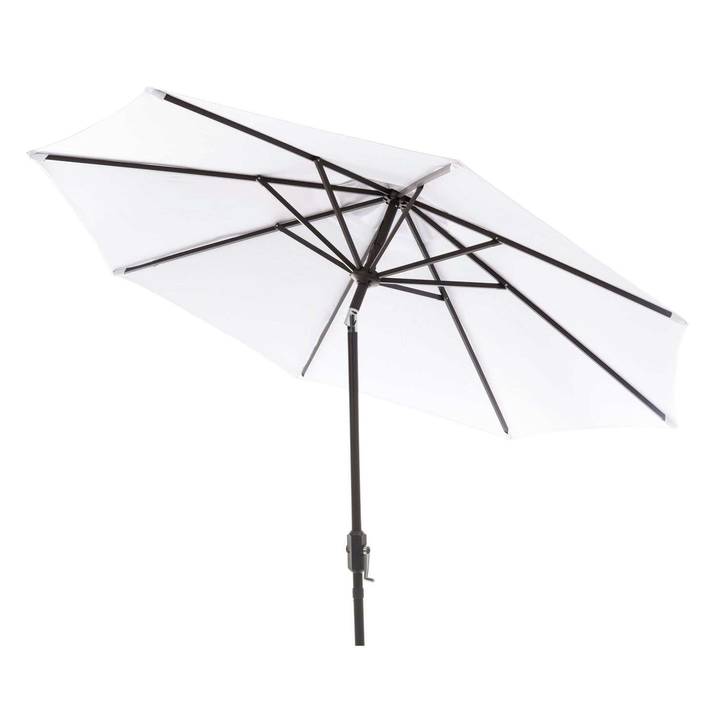 Parasol de patio inclinable et à manivelle en aluminium SAFAVIEH Rieta de 9 pieds, base non incluse