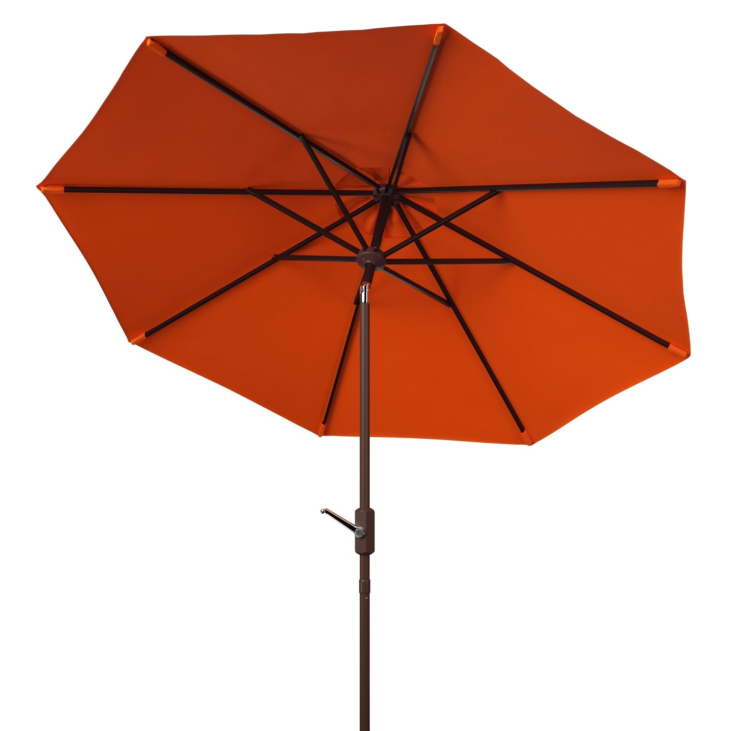 Parasol de patio inclinable et à manivelle en aluminium SAFAVIEH Rieta de 9 pieds, base non incluse