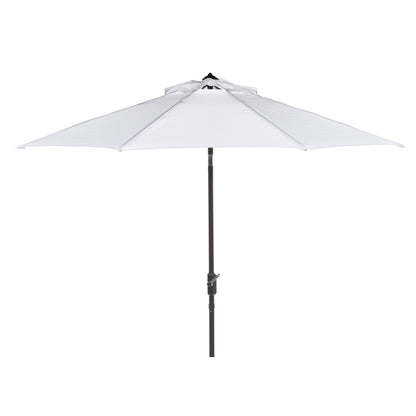 Parasol de patio inclinable et à manivelle en aluminium SAFAVIEH Rieta de 9 pieds, base non incluse