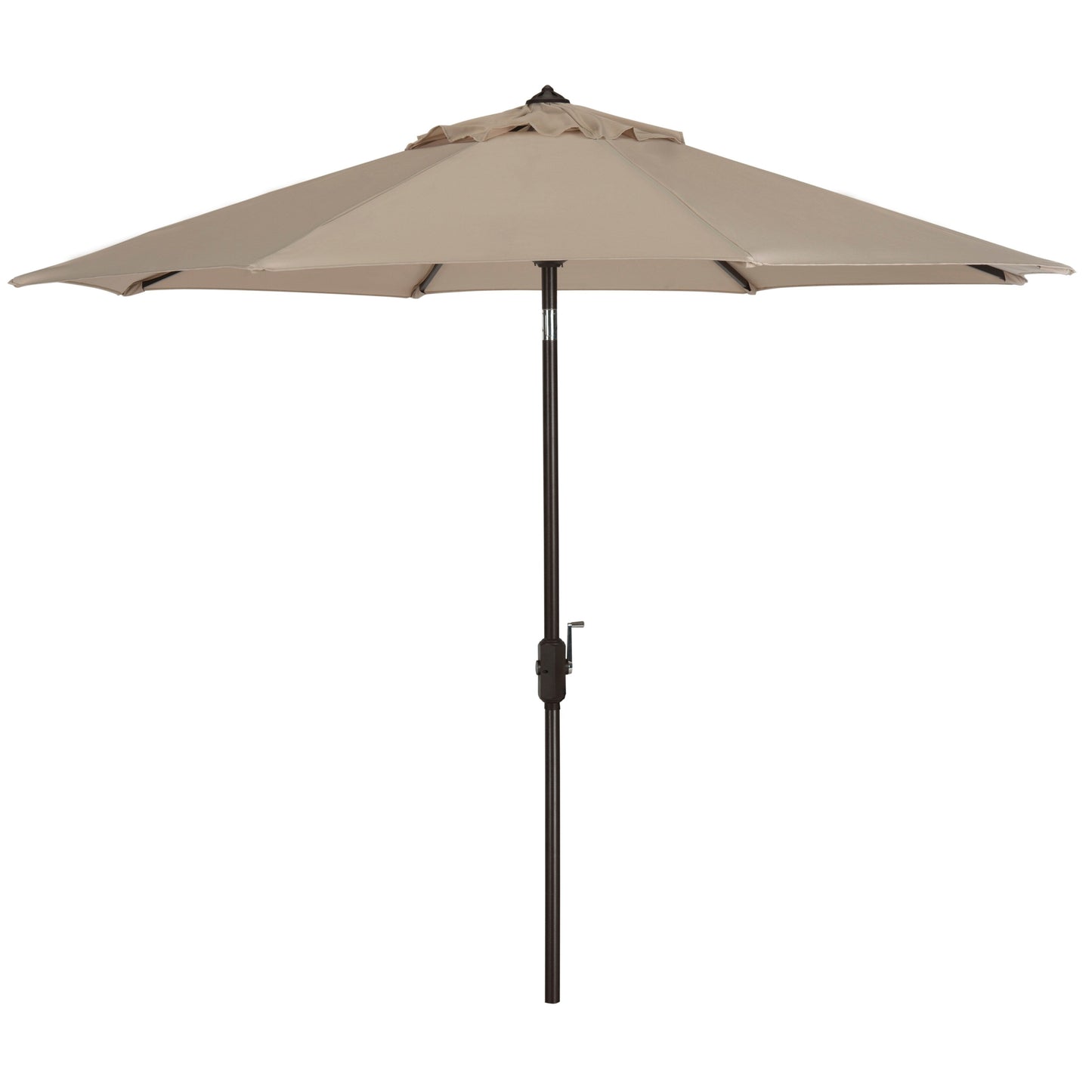 Parasol de patio inclinable et à manivelle en aluminium SAFAVIEH Rieta de 9 pieds, base non incluse
