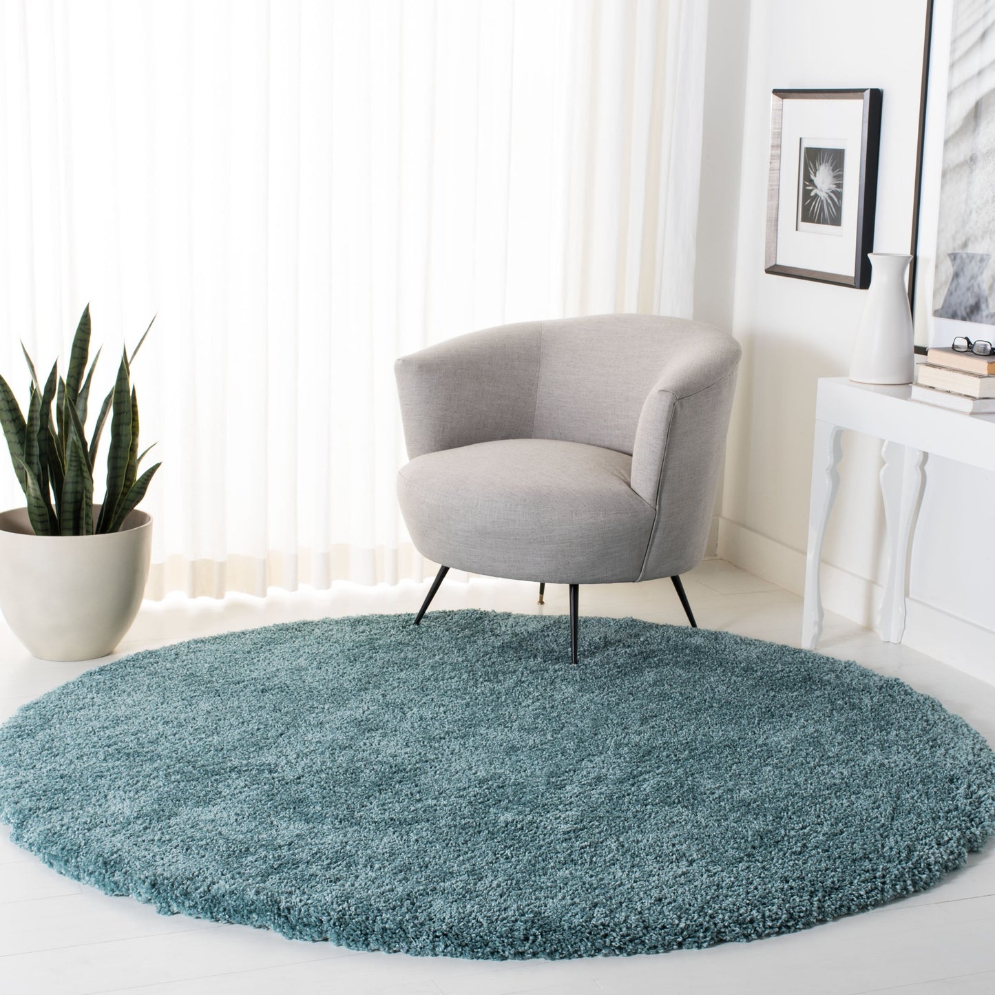 SAFAVIEH Tapis Royal Shag Sannie de 2 pouces d'épaisseur