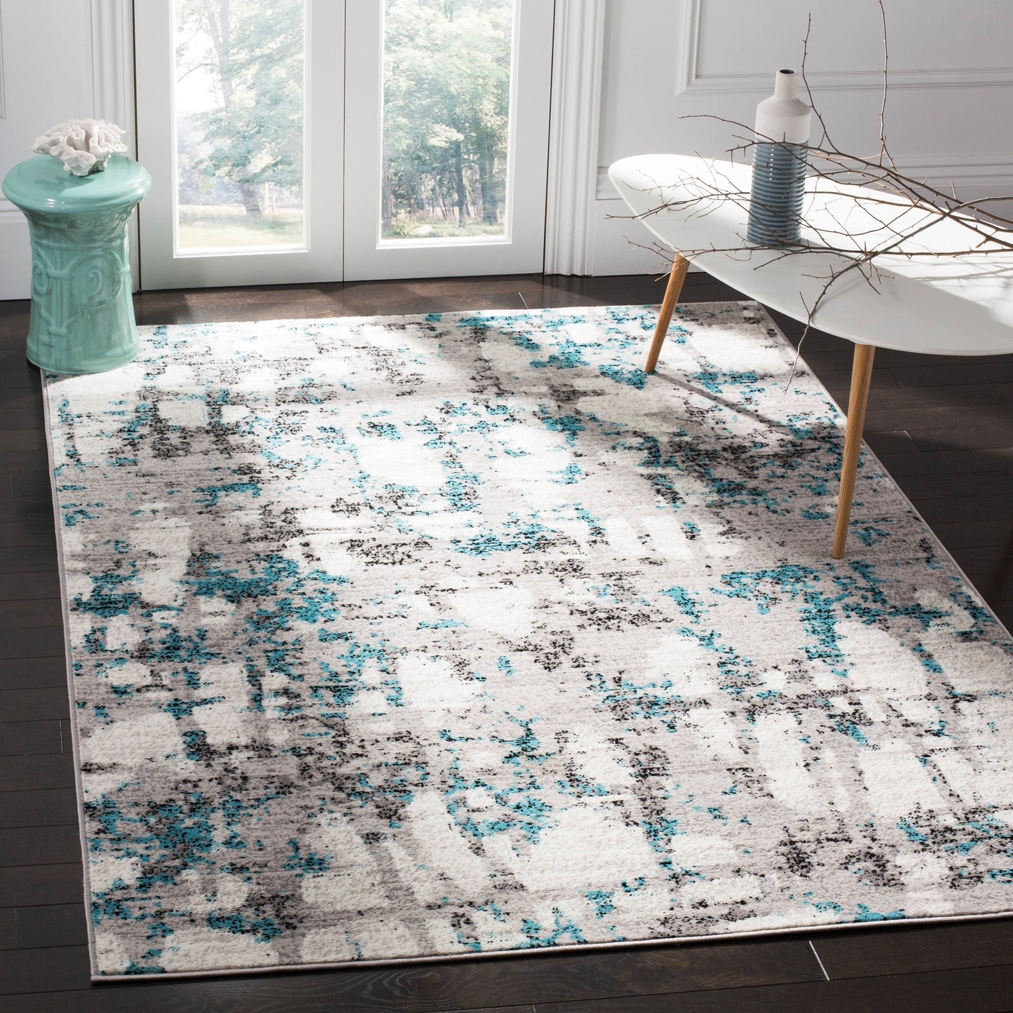 SAFAVIEH Tapis abstrait moderne Skyler Jossie