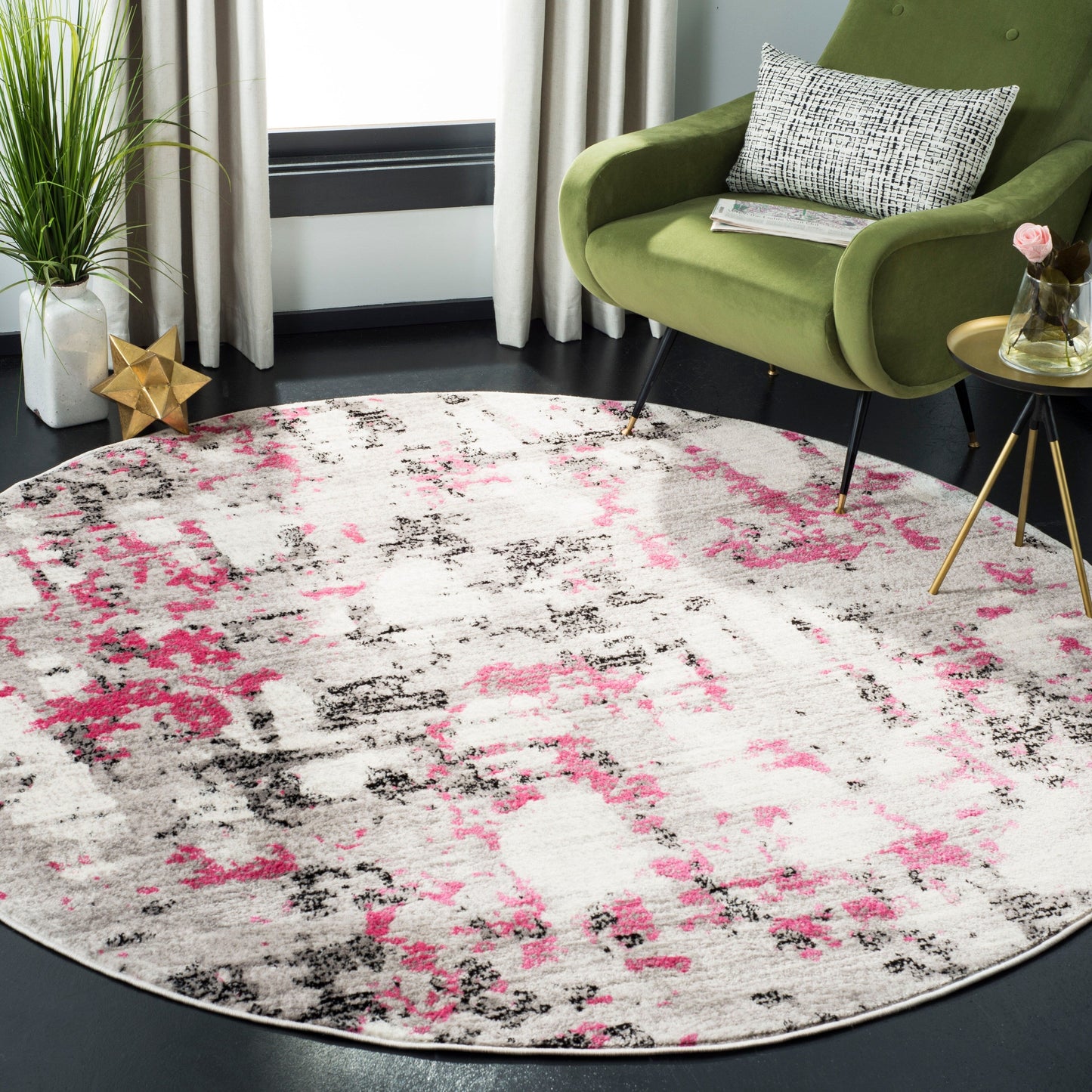 SAFAVIEH Tapis abstrait moderne Skyler Jossie