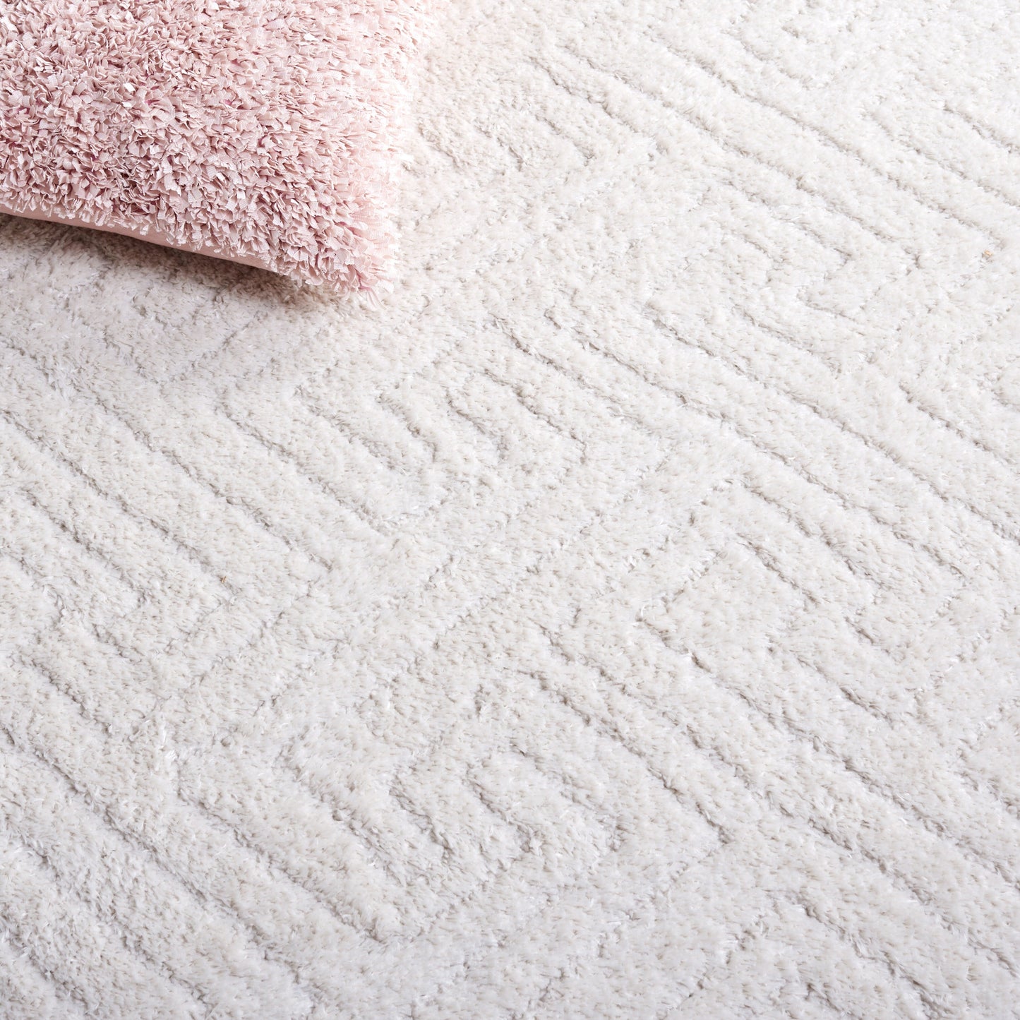 Tapis géométrique SAFAVIEH Tahoe Shag Lisjana de 1,2 pouce d'épaisseur