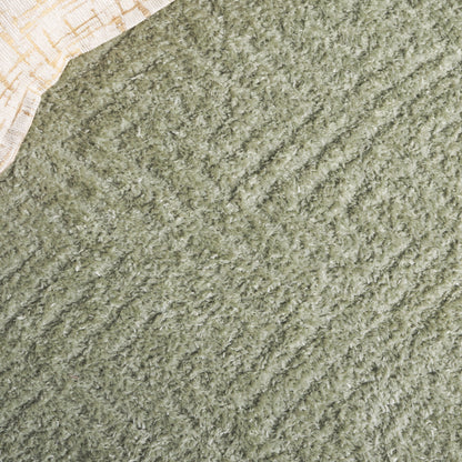 Tapis géométrique SAFAVIEH Tahoe Shag Lisjana de 1,2 pouce d'épaisseur