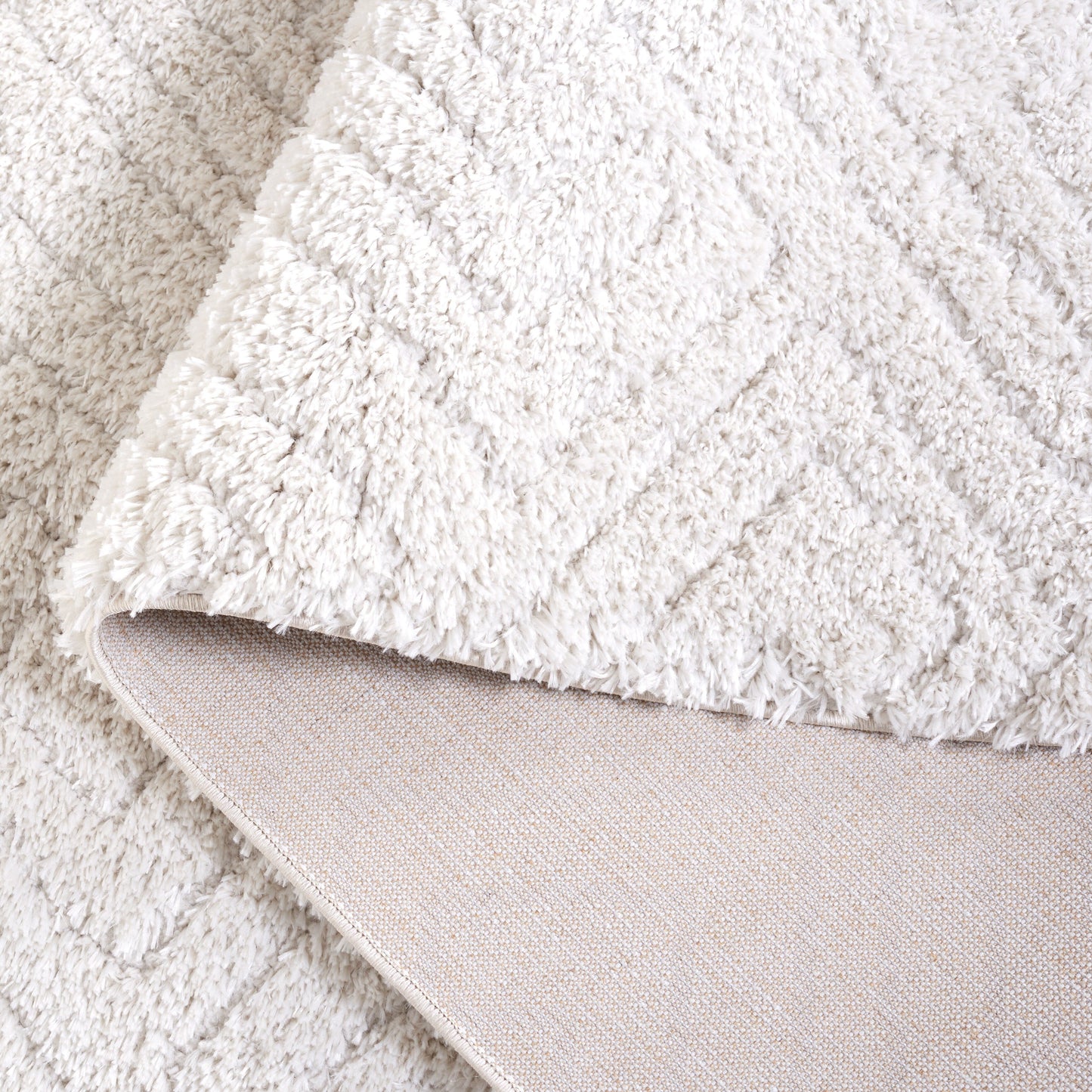 Tapis géométrique SAFAVIEH Tahoe Shag Lisjana de 1,2 pouce d'épaisseur