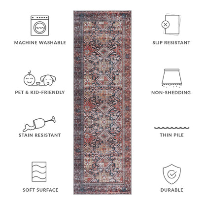 Tapis traditionnel Eldora antidérapant et lavable en machine SAFAVIEH Tucson