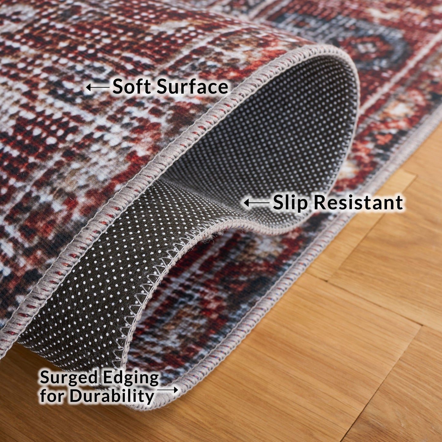 Tapis traditionnel Eldora antidérapant et lavable en machine SAFAVIEH Tucson