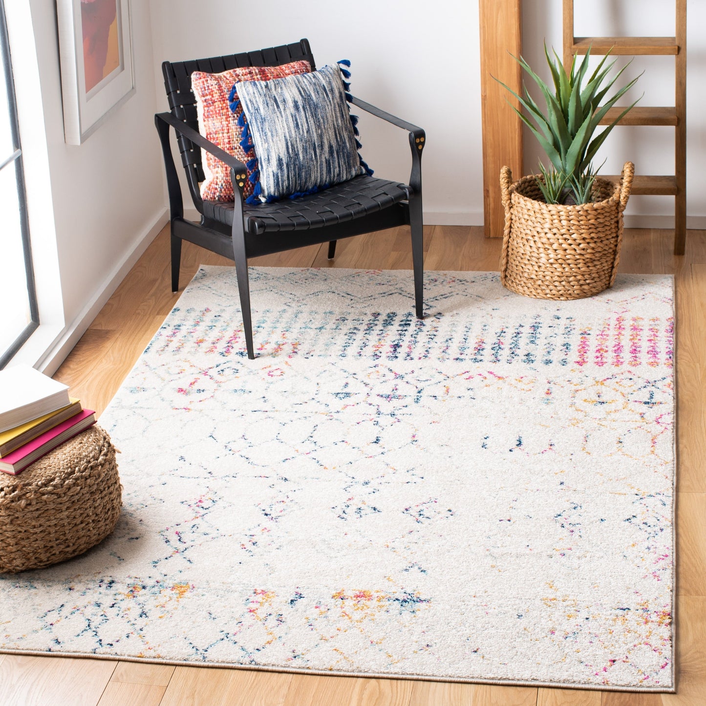 Tapis tribal bohème marocain rustique SAFAVIEH Tulum Ethelyn