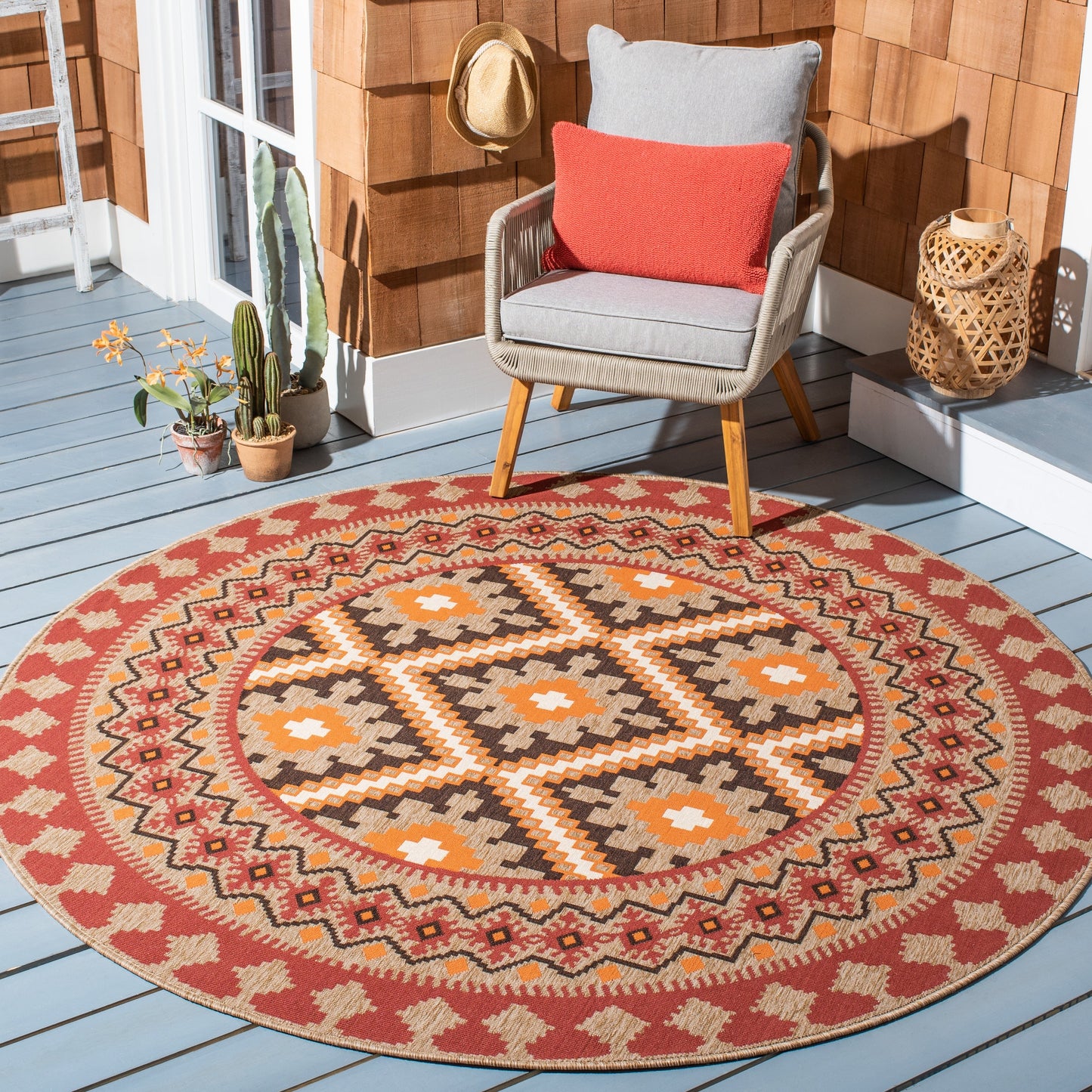 Tapis de jardin imperméable pour intérieur/extérieur SAFAVIEH Veranda Rita