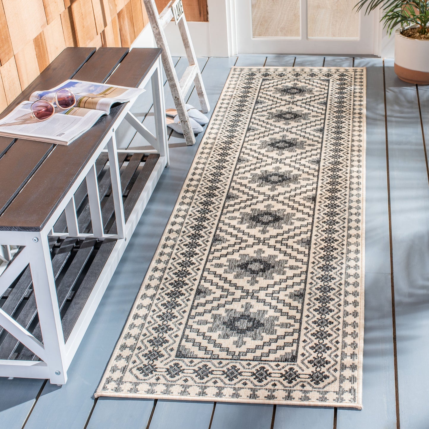 Tapis de jardin imperméable pour intérieur/extérieur SAFAVIEH Veranda Rita