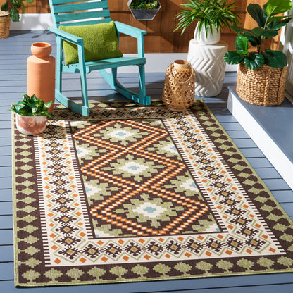 Tapis de jardin imperméable pour intérieur/extérieur SAFAVIEH Veranda Rita