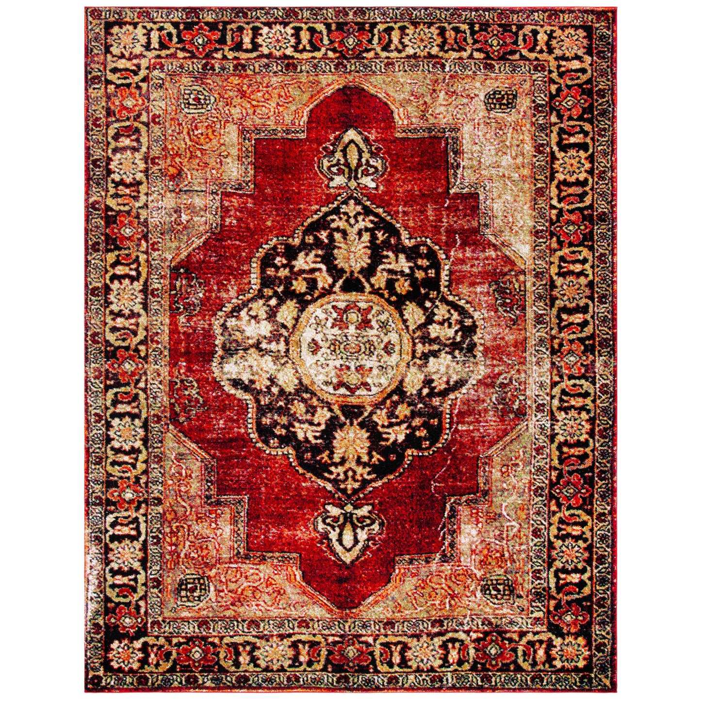 Tapis oriental vintage SAFAVIEH Hamadan Ismay vieilli