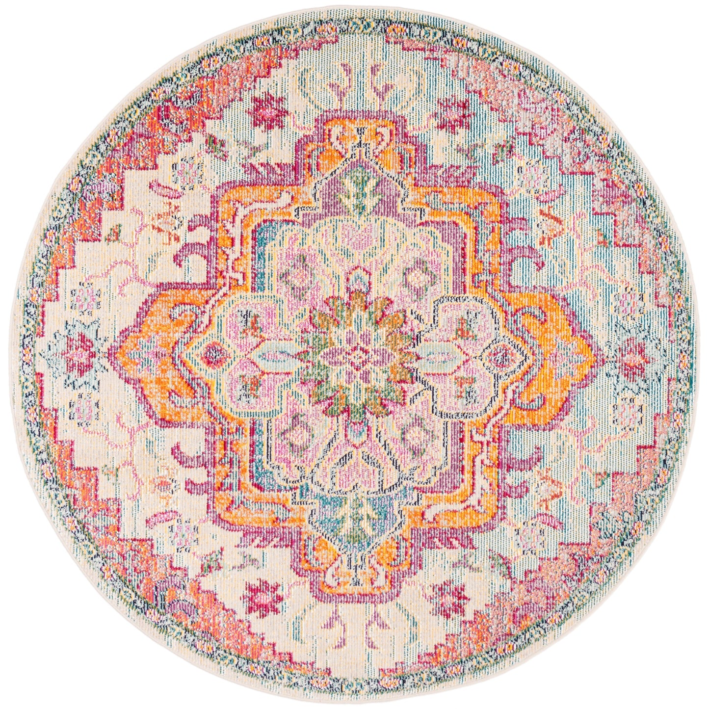 SAFAVIEH, Tapis Médaillon Boho Vintage Crystal Naimat