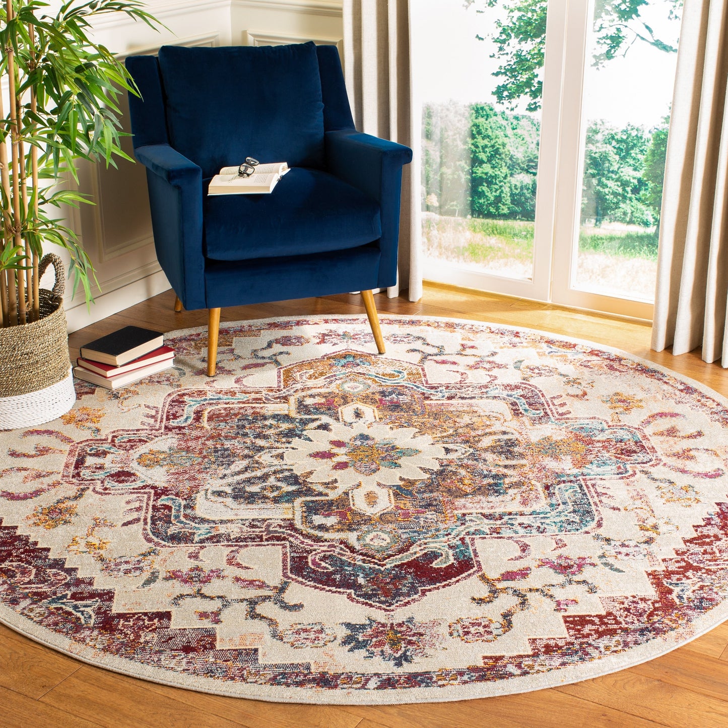 SAFAVIEH, Tapis Médaillon Boho Vintage Crystal Naimat
