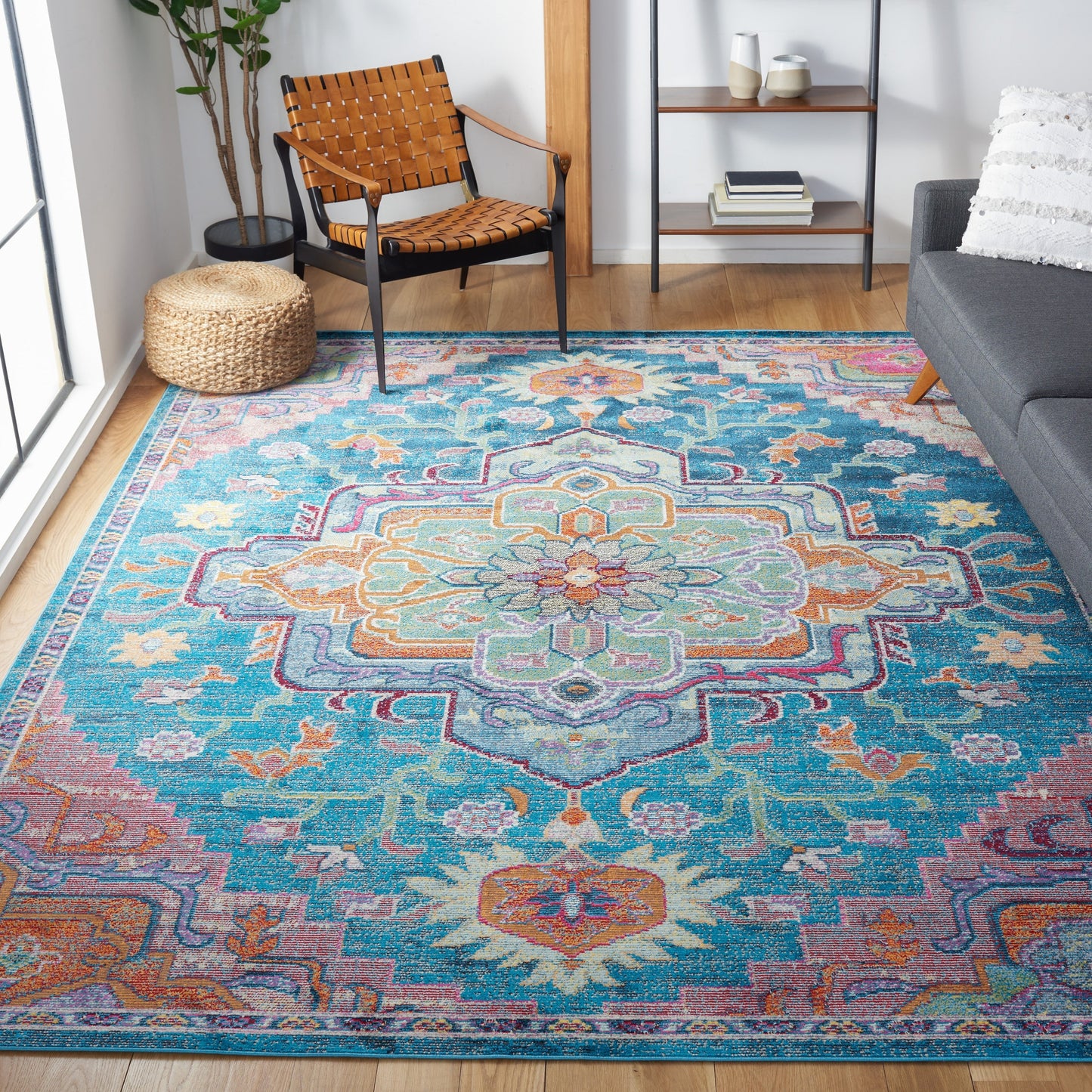 SAFAVIEH, Tapis Médaillon Boho Vintage Crystal Naimat