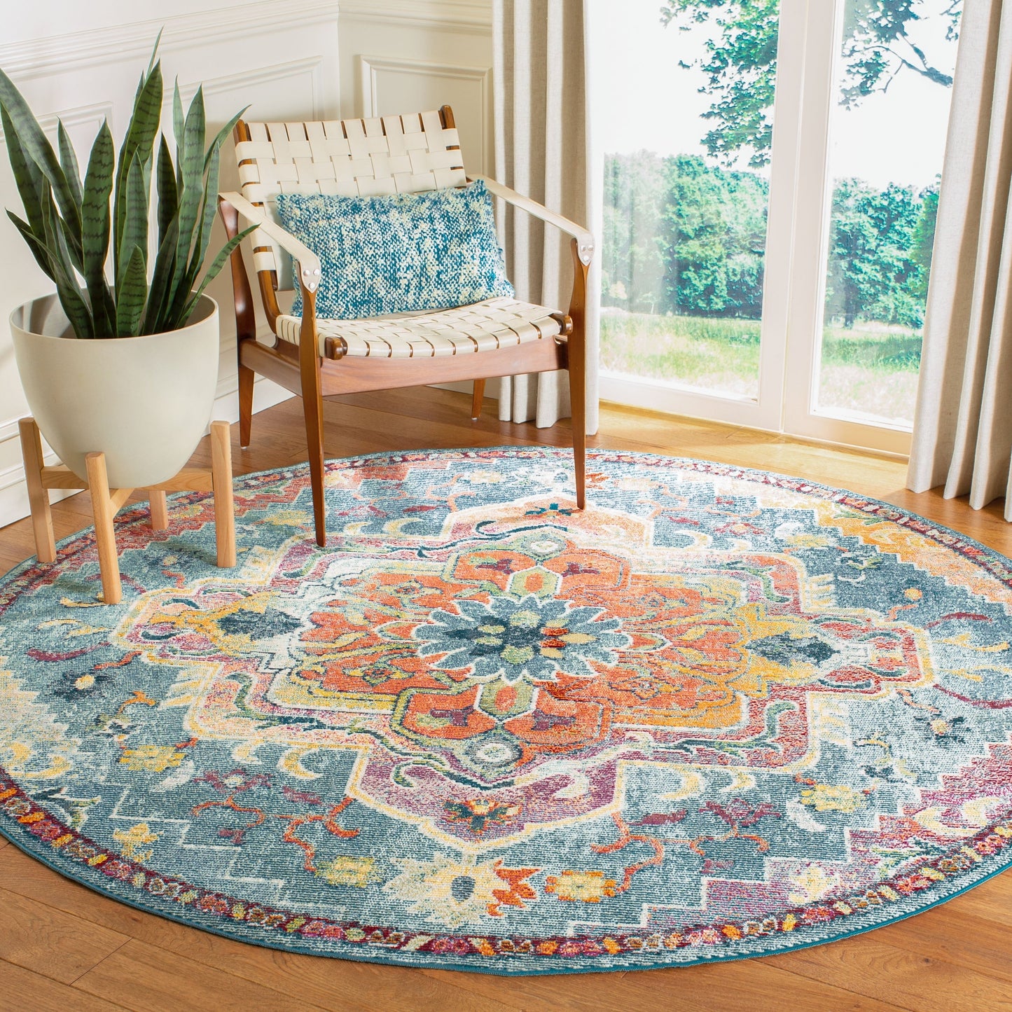 SAFAVIEH, Tapis Médaillon Boho Vintage Crystal Naimat
