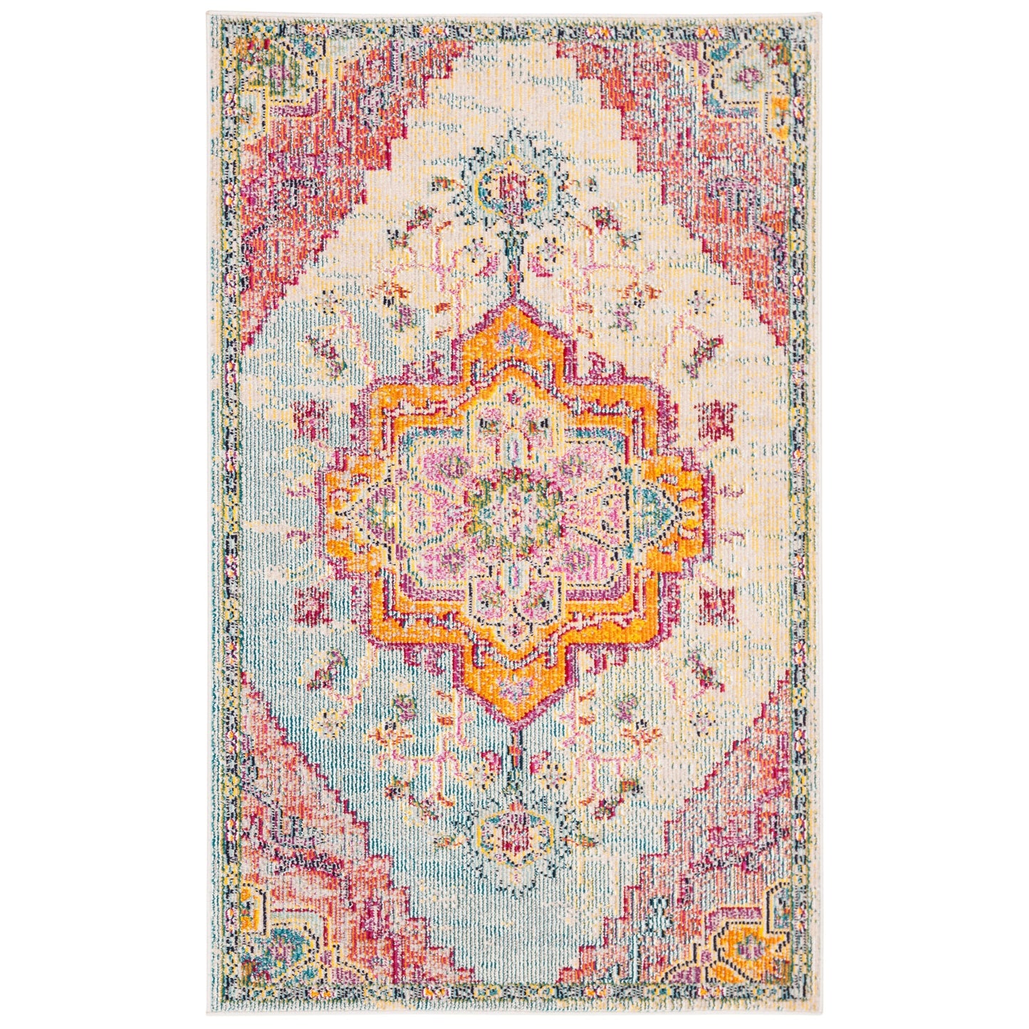 SAFAVIEH, Tapis Médaillon Boho Vintage Crystal Naimat