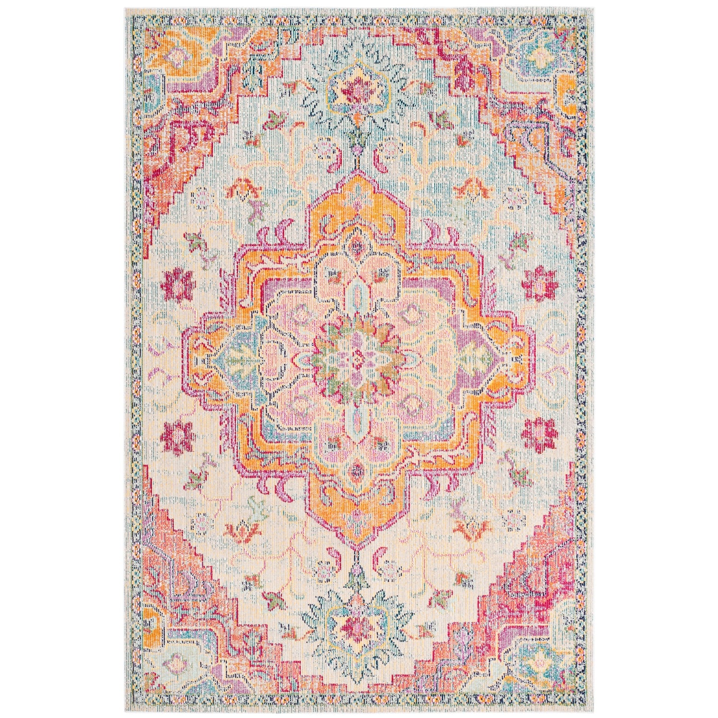 SAFAVIEH, Tapis Médaillon Boho Vintage Crystal Naimat