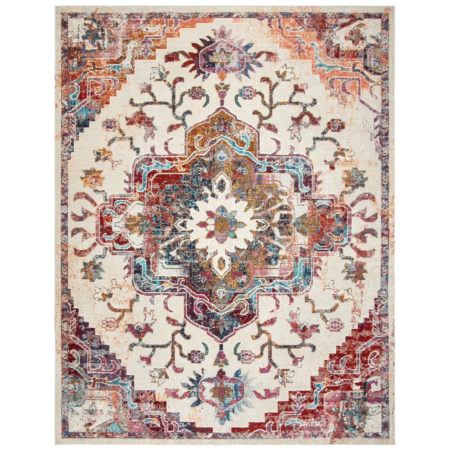 SAFAVIEH, Tapis Médaillon Boho Vintage Crystal Naimat