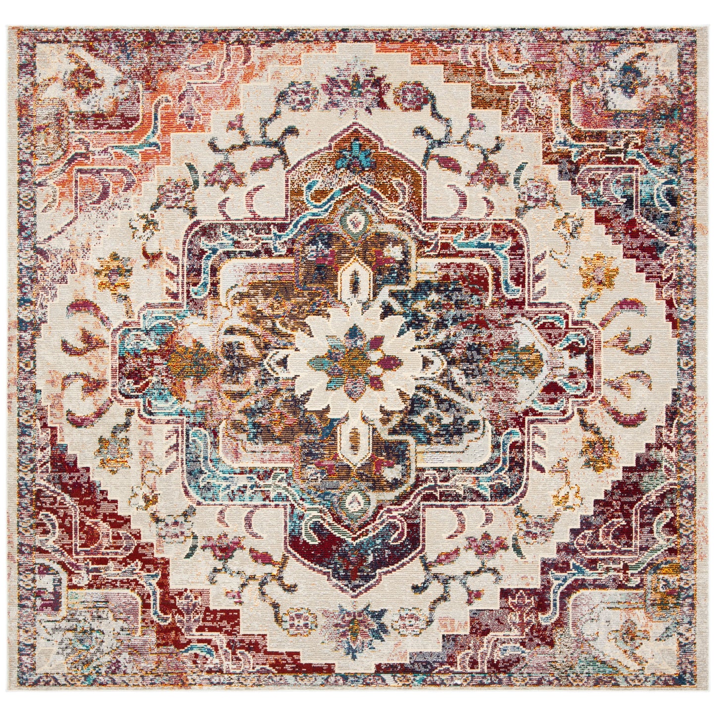 SAFAVIEH, Tapis Médaillon Boho Vintage Crystal Naimat