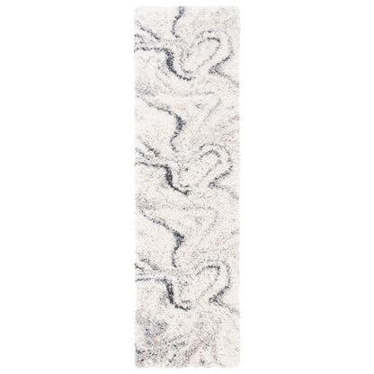 SAFAVIEH, Fontana Shag Zviya Tapis moderne abstrait de 5,1 cm d'épaisseur